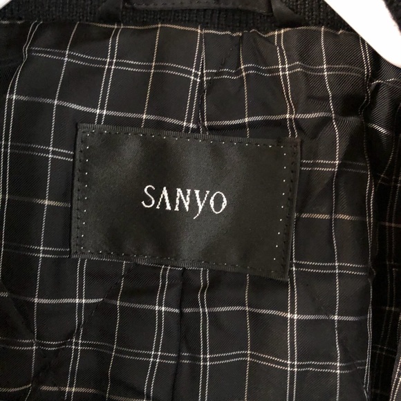 Sanyo New York Tokyo Black Trench Coat - Picture 6 of 8